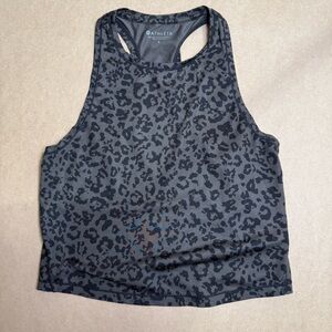 Athleta Charcoal Leopard Print Tank